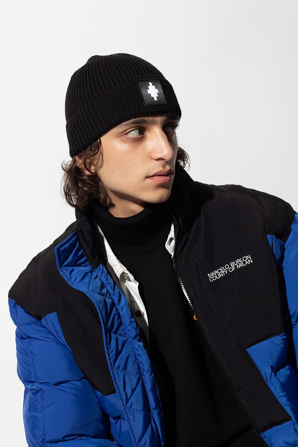 Marcelo Burlon Knitted hat with logo | cups wallets clothing